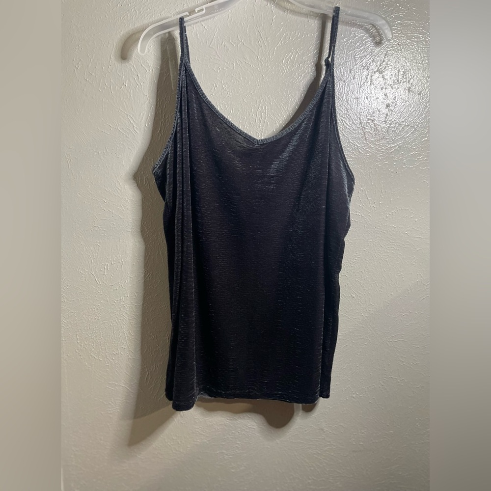 Dark Gray Velevet tank top from Maurice’s